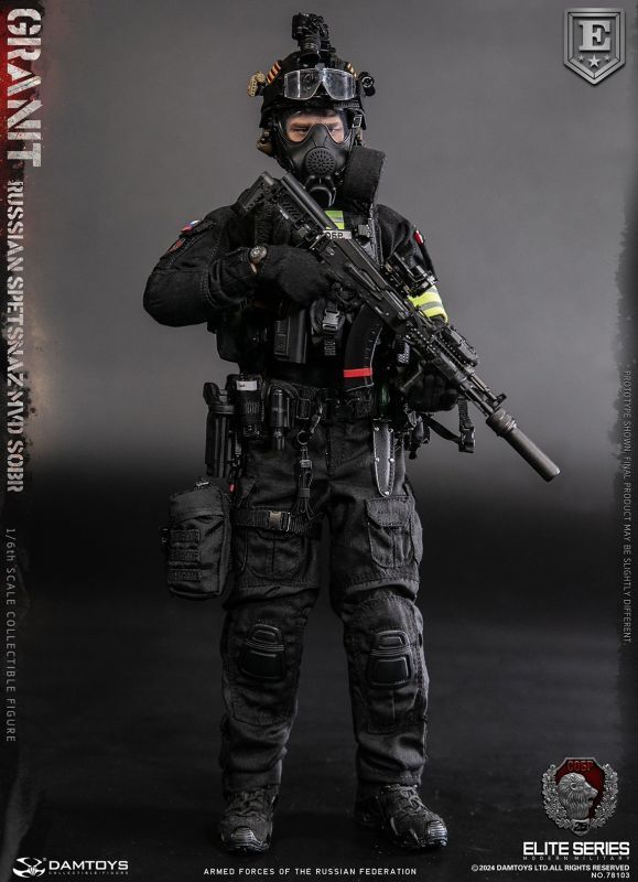 【IN-STOCK】DAMTOYS RUSSIAN SPETSNAZ MVD SOBR GRANIT 1/6 ELITE EDITION