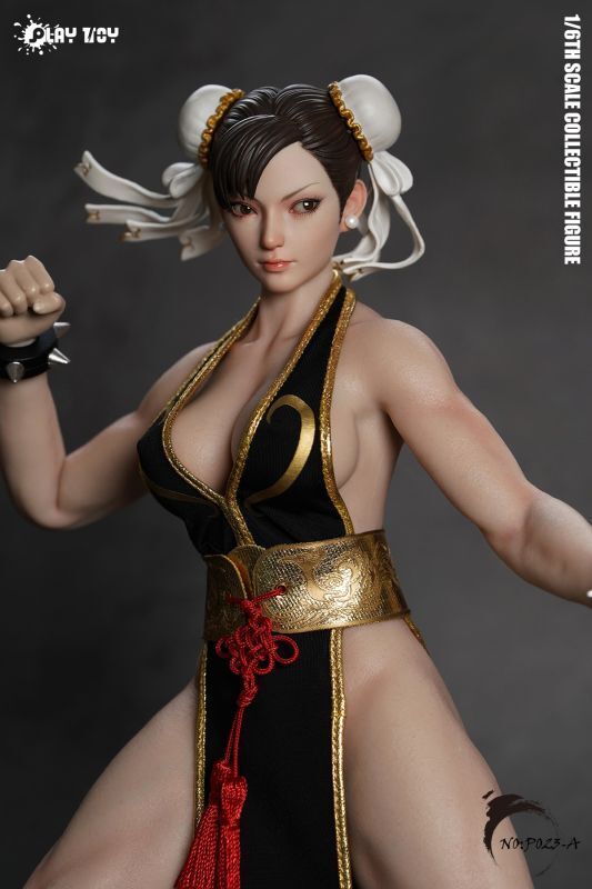 【IN-STOCK】予約 PLAY TOY Fighting Goddess 2.0 (Black clothes) 1/6 P023A