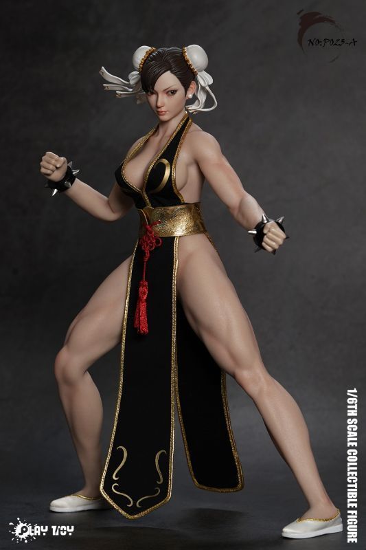 【IN-STOCK】予約 PLAY TOY Fighting Goddess 2.0 (Black clothes) 1/6 P023A
