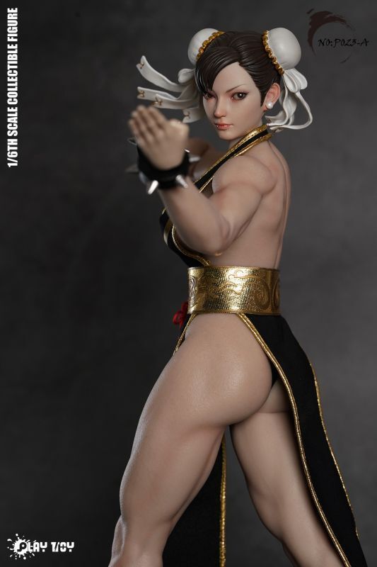【IN-STOCK】予約 PLAY TOY Fighting Goddess 2.0 (Black clothes) 1/6 P023A