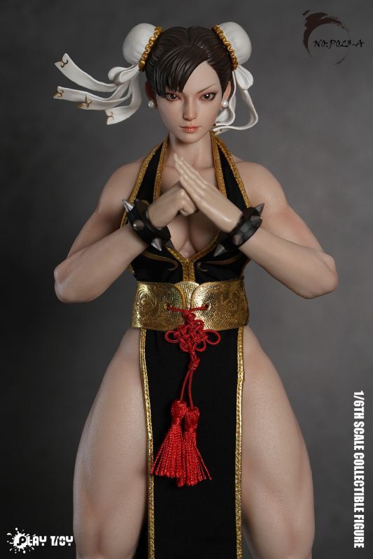 【IN-STOCK】予約 PLAY TOY Fighting Goddess 2.0 (Black clothes) 1/6 P023A