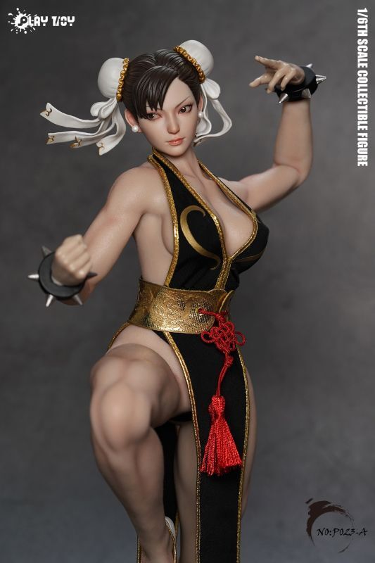 【IN-STOCK】予約 PLAY TOY Fighting Goddess 2.0 (Black clothes) 1/6 P023A