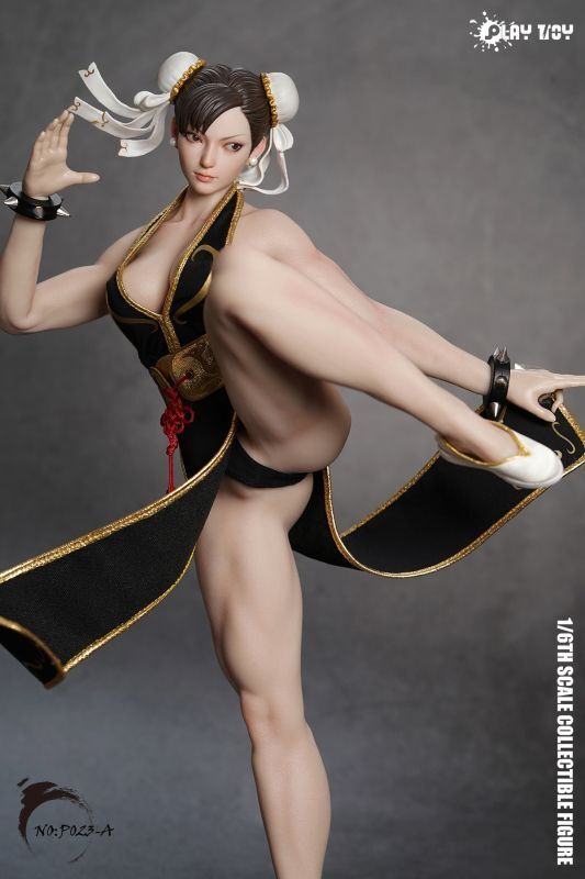 【IN-STOCK】予約 PLAY TOY Fighting Goddess 2.0 (Black clothes) 1/6 P023A