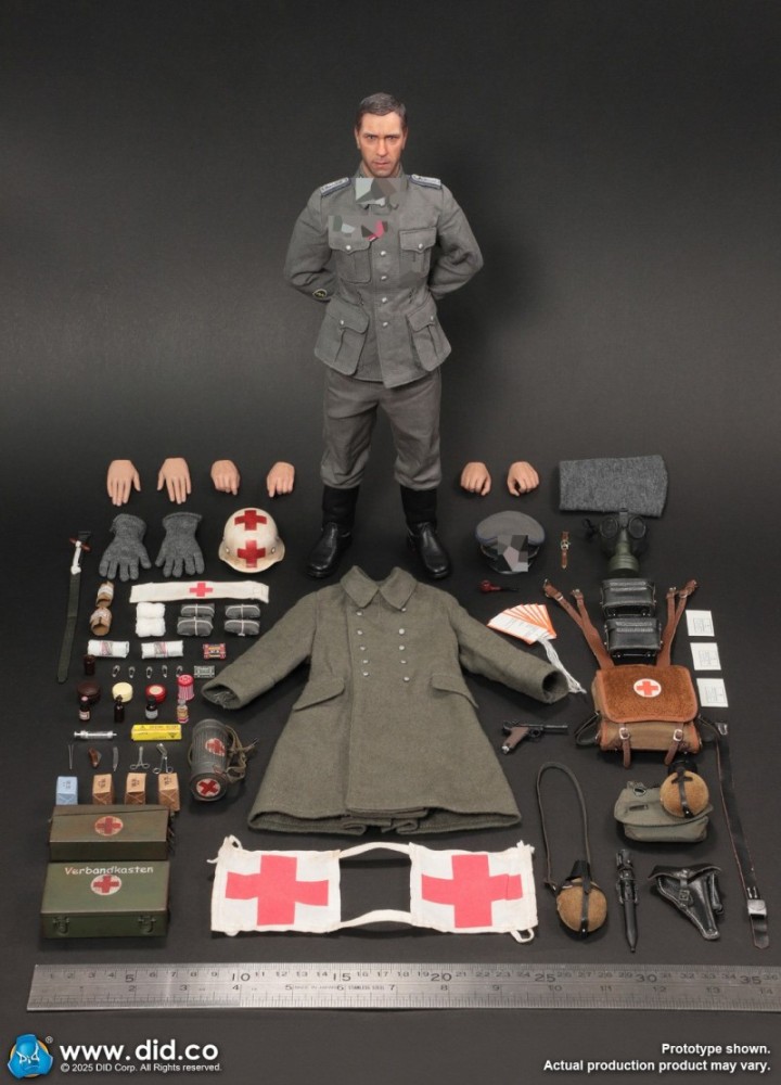 【Pre-order】DID Studio 1/6 Scale WWII German Medic Officer Candidate Gregor D80183 (Licensed)