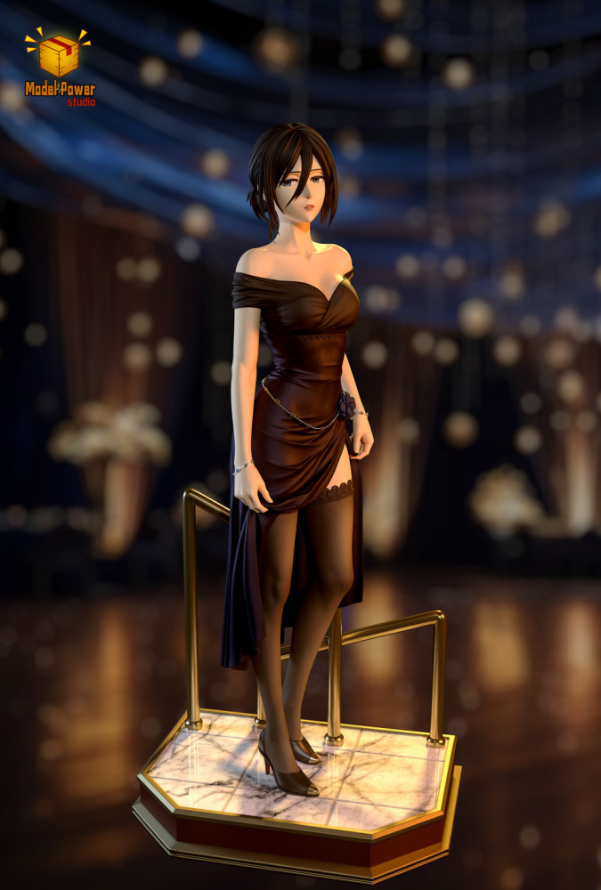 【PRE-ORDER】Model Power Studio - Attack on Titan Midnight Banquet Series #1 Mikasa Ackerman