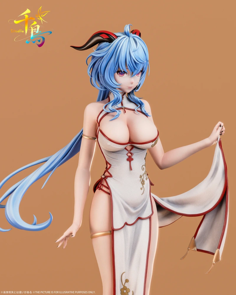 【PRE-ORDER】Qian Niao Studio - Genshin Impactin Cheongsam Ganyu 1/1 & 1/6