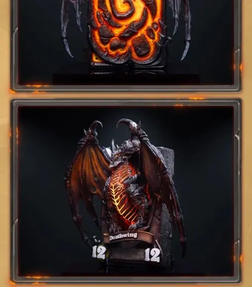 【PRE-ORDER】HEX Collectibles - Blizzard Official Licensed peripheral Hearthstone Deathwing card art statue HEXFRAME05