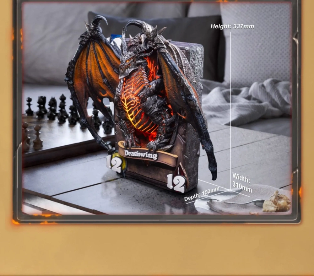 【PRE-ORDER】HEX Collectibles - Blizzard Official Licensed peripheral Hearthstone Deathwing card art statue HEXFRAME05