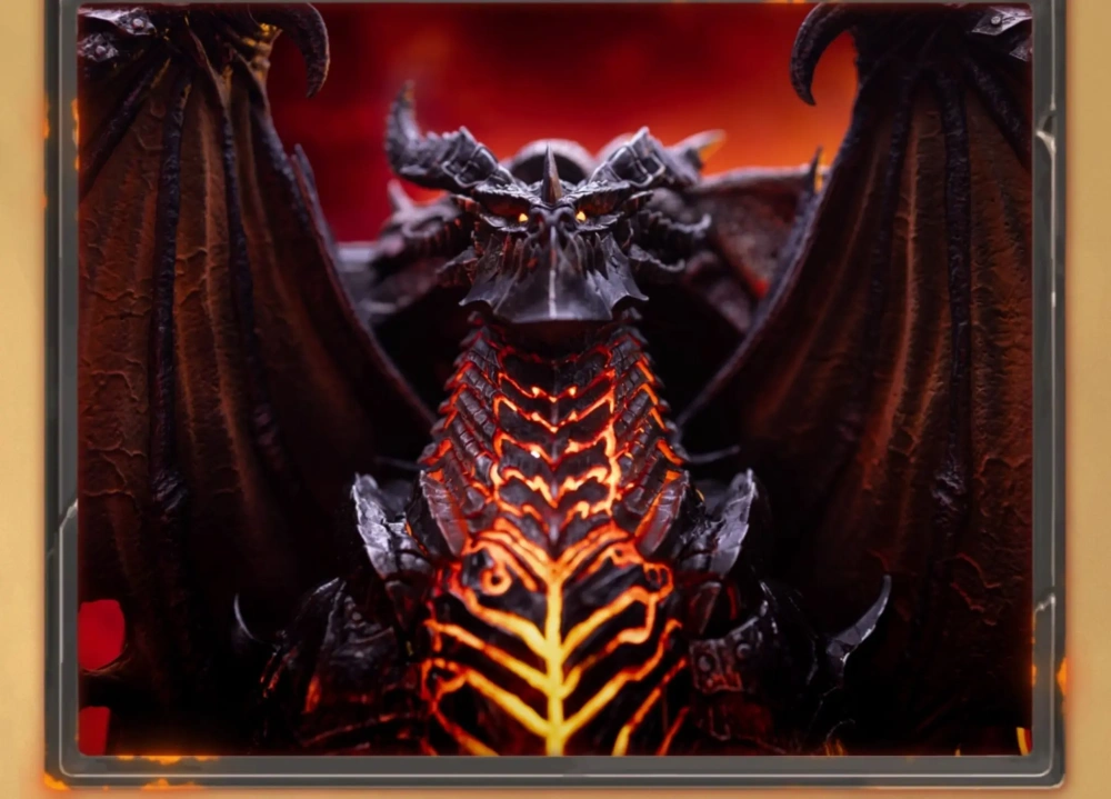 【PRE-ORDER】HEX Collectibles - Blizzard Official Licensed peripheral Hearthstone Deathwing card art statue HEXFRAME05