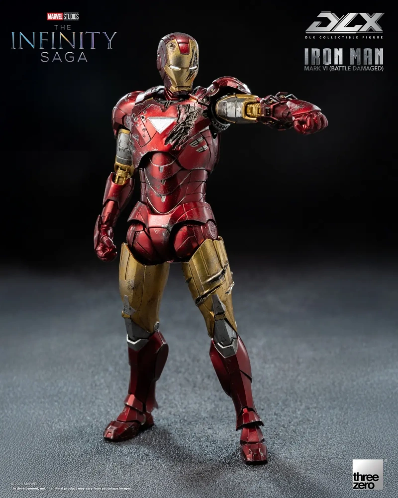 【PRE-ORDER】Threezero - Marvel Studios: The Infinity Saga DLX Iron Man Mark 6 Battle Damaged Version 3Z09180C0