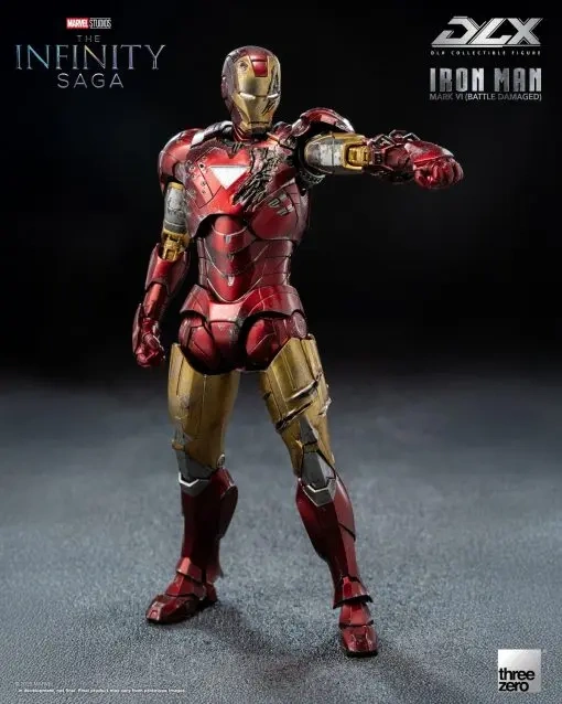 【PRE-ORDER】Threezero - Marvel Studios: The Infinity Saga DLX Iron Man Mark 6 Battle Damaged Version 3Z09180C0