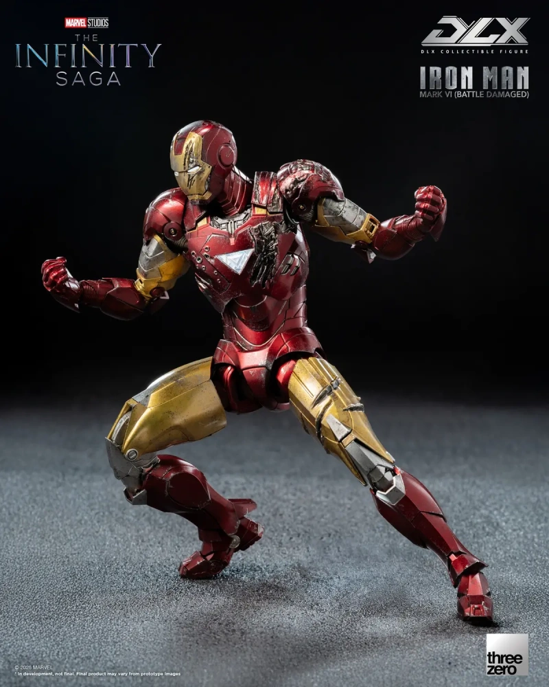 【PRE-ORDER】Threezero - Marvel Studios: The Infinity Saga DLX Iron Man Mark 6 Battle Damaged Version 3Z09180C0