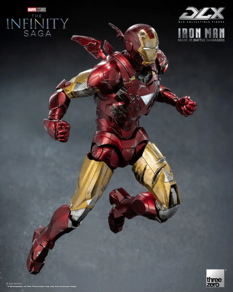 【PRE-ORDER】Threezero - Marvel Studios: The Infinity Saga DLX Iron Man Mark 6 Battle Damaged Version 3Z09180C0