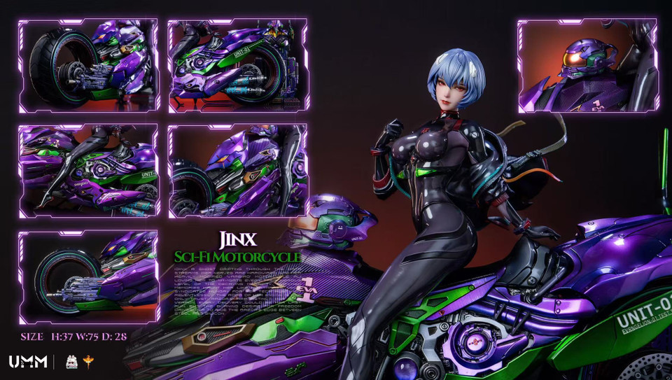 【PRE-ORDER】DT Studio - Neon Genesis Evangelion Ayanami Rei sci-fi motorcycle