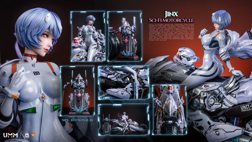 【PRE-ORDER】DT Studio - Neon Genesis Evangelion Ayanami Rei sci-fi motorcycle