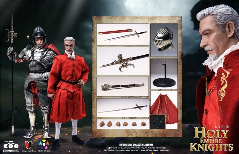 【IN-STOCK】COOMODEL SERIES OF EMPIRES - HOLY EMPIRE KNIGHT (BRONZE COMMEMORATIVE EDITION) 1/6 SE130