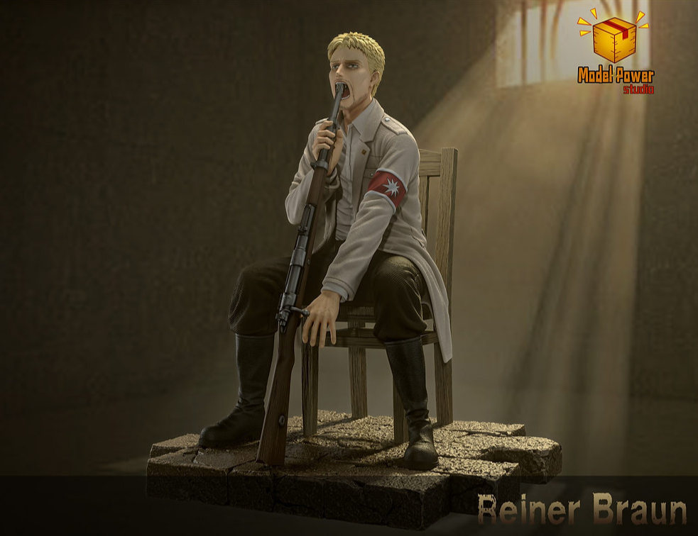 【IN-STOCK】Model Power Studio Attack on Titan Despairing Reiner Braun