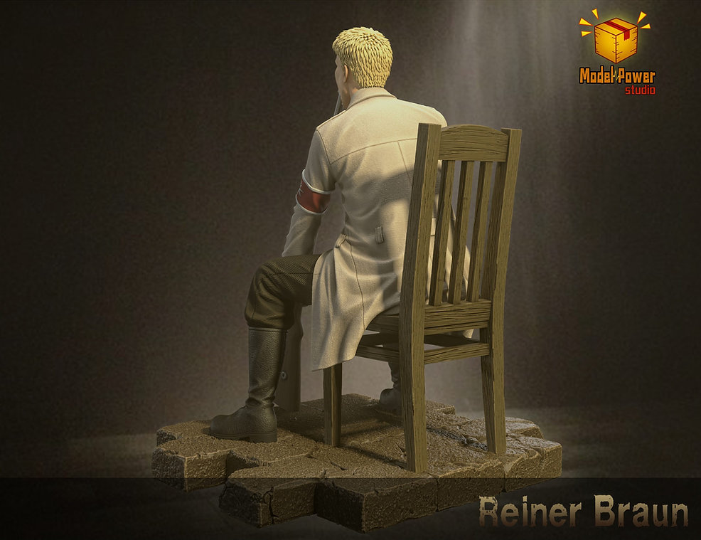 【IN-STOCK】Model Power Studio Attack on Titan Despairing Reiner Braun