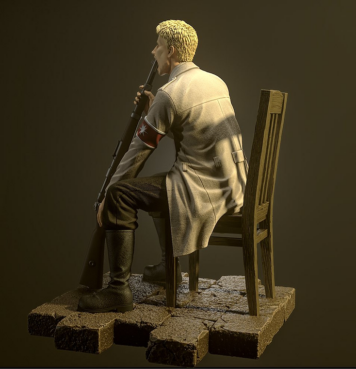 【IN-STOCK】Model Power Studio Attack on Titan Despairing Reiner Braun