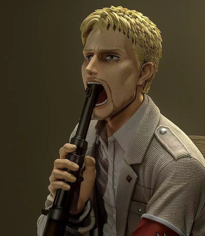 【IN-STOCK】Model Power Studio Attack on Titan Despairing Reiner Braun