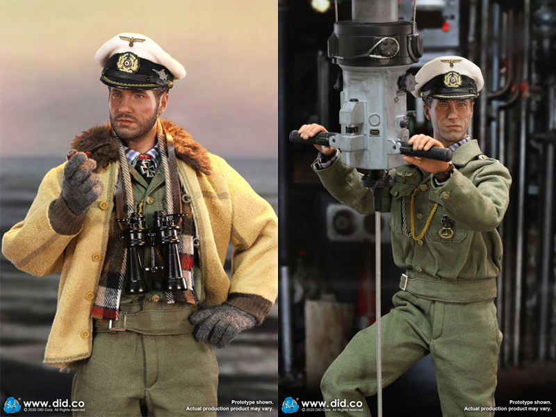【IN-STOCK】DID E60058 & D80148 WW2 German U-Boat Commander - Lehmann &Periscope Diorama