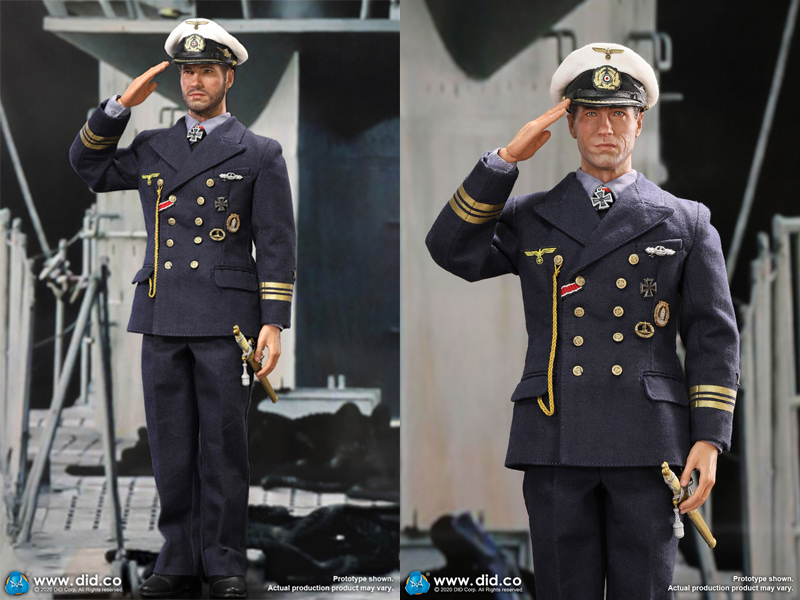 【IN-STOCK】DID E60058 & D80148 WW2 German U-Boat Commander - Lehmann &Periscope Diorama