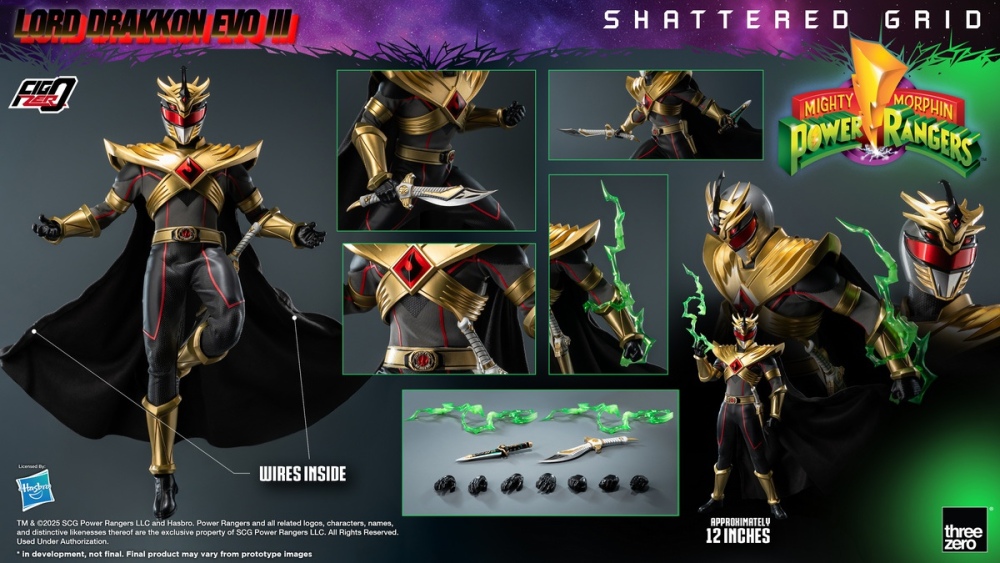 【PRE-ORDER】Threezro 1/6 Mighty Morphin Power Rangers: Shattered Grid - Lord Drakkon Evo III 3Z10260W0