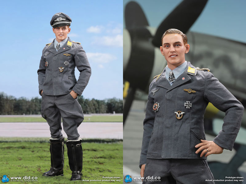 【PRE-ORDER】DID WW2 German Luftwaffe Ace Pilot  Erich Hartmann   1/6 D80190