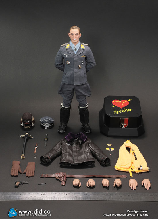【PRE-ORDER】DID WW2 German Luftwaffe Ace Pilot  Erich Hartmann   1/6 D80190