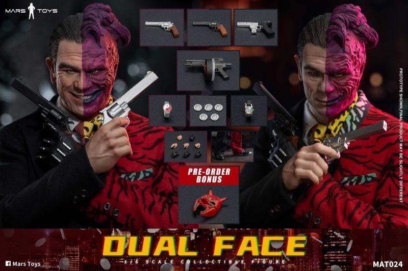 【IN-STOCK】Mars Toys Dual Face 1/6 MAT024
