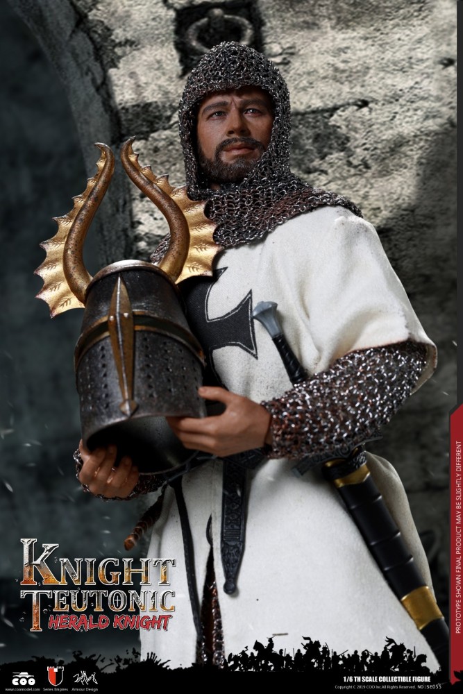 【IN-STOCK】COOMODEL SE055 1/6 Alloy Knight Teutonic Herald