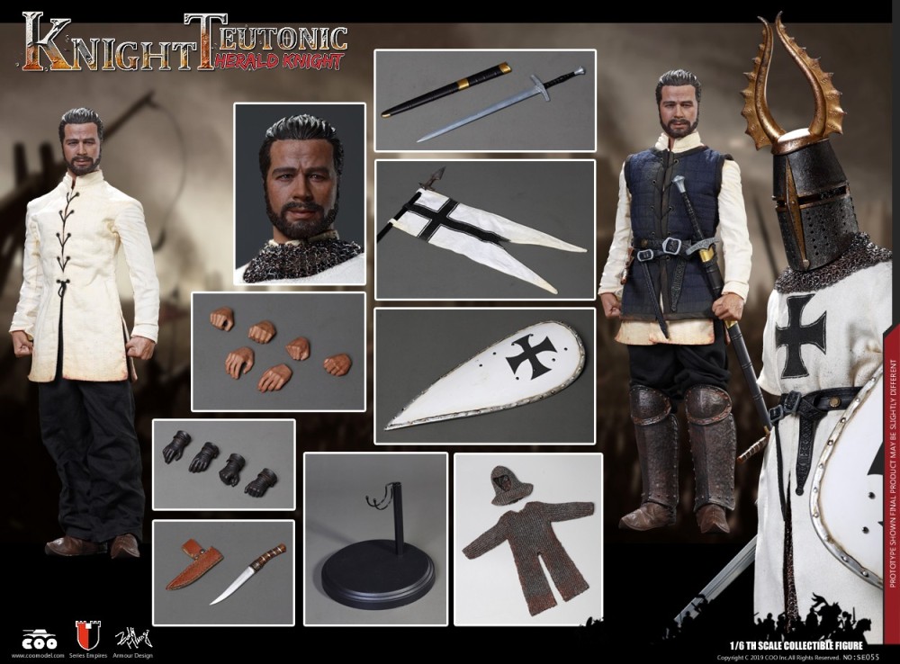 【IN-STOCK】COOMODEL SE055 1/6 Alloy Knight Teutonic Herald