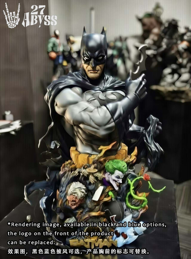 【PRE-ORDER】27abyss Studio 1:3 Batman Bust with LED