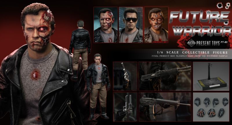 【IN-STOCK】PRESENT TOYS Future Warrior （Leather version)1/6  PT-sp80