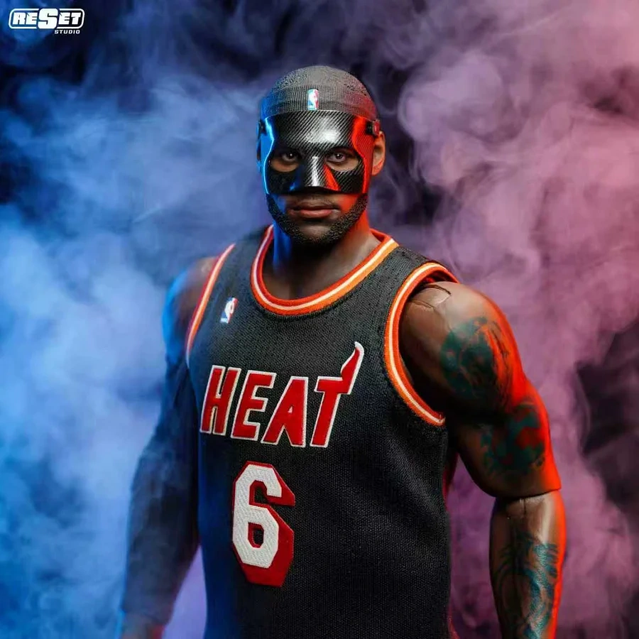 【IN-STOCK】Reset Studio Miami Heat Black Mask LeBron James 1/6