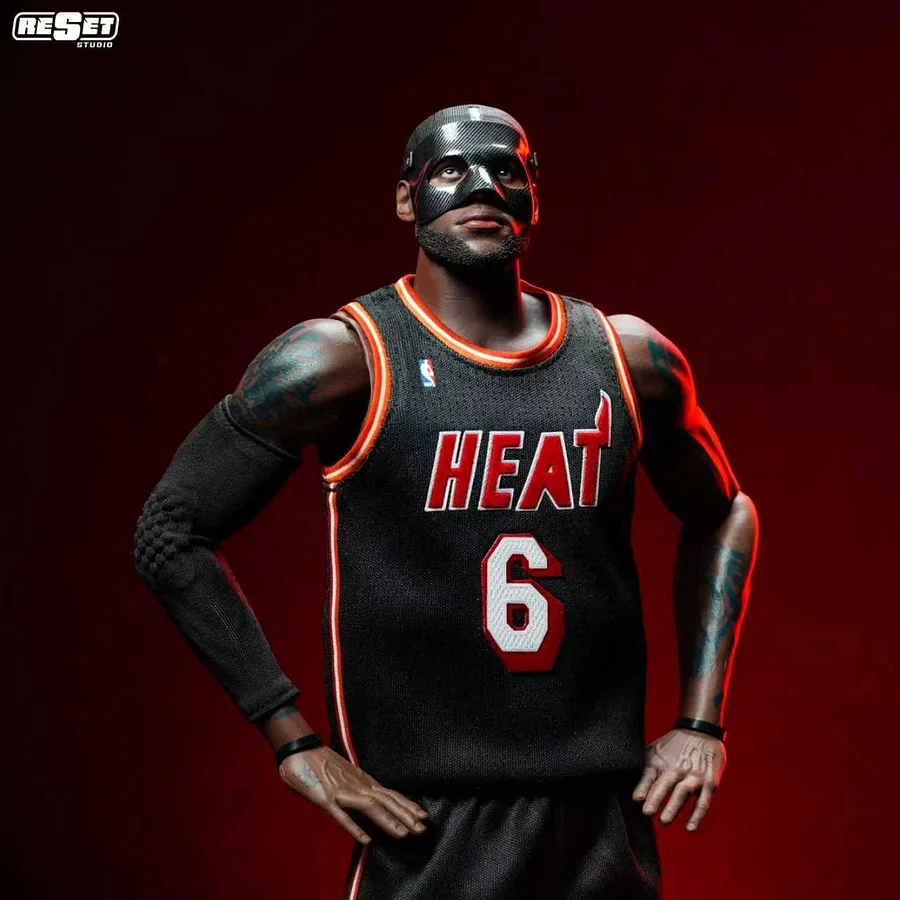 【IN-STOCK】Reset Studio Miami Heat Black Mask LeBron James 1/6