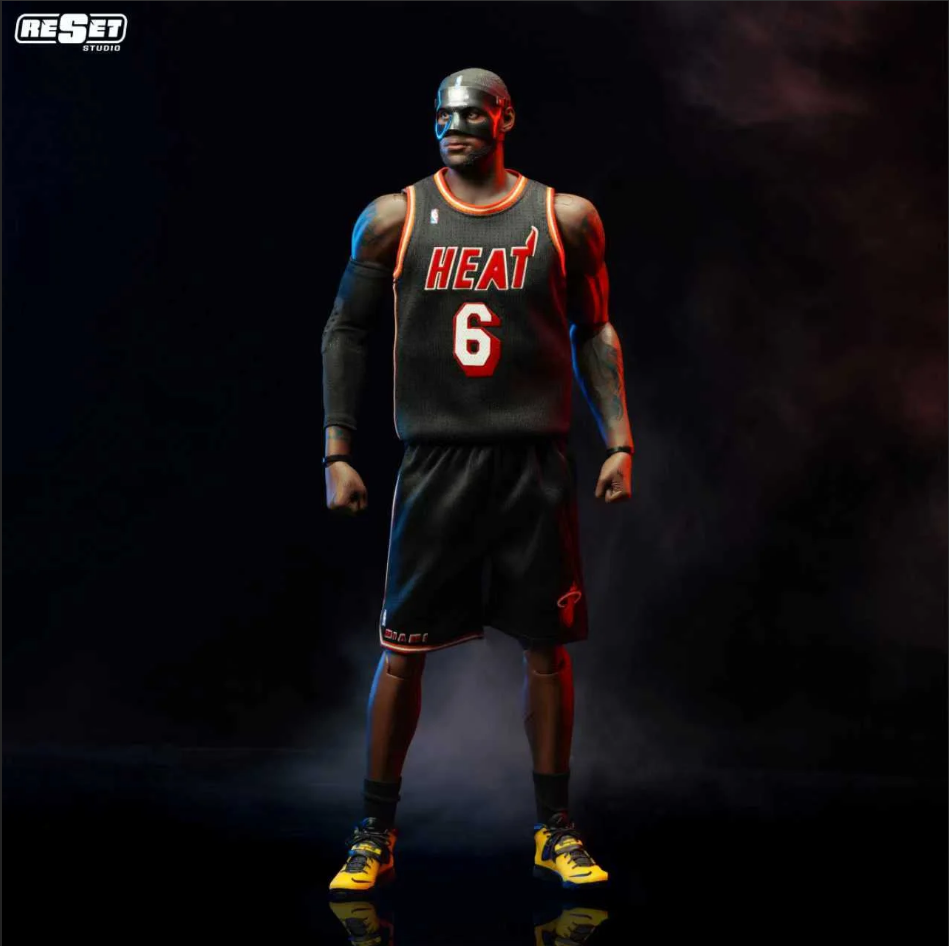 【IN-STOCK】Reset Studio Miami Heat Black Mask LeBron James 1/6