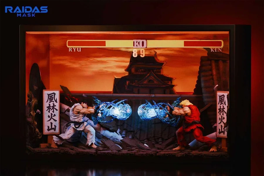 【PRE-ORDER】Raidas Mask Studio - Impact Showdown Ken X Ryu Street Fighter 1/6