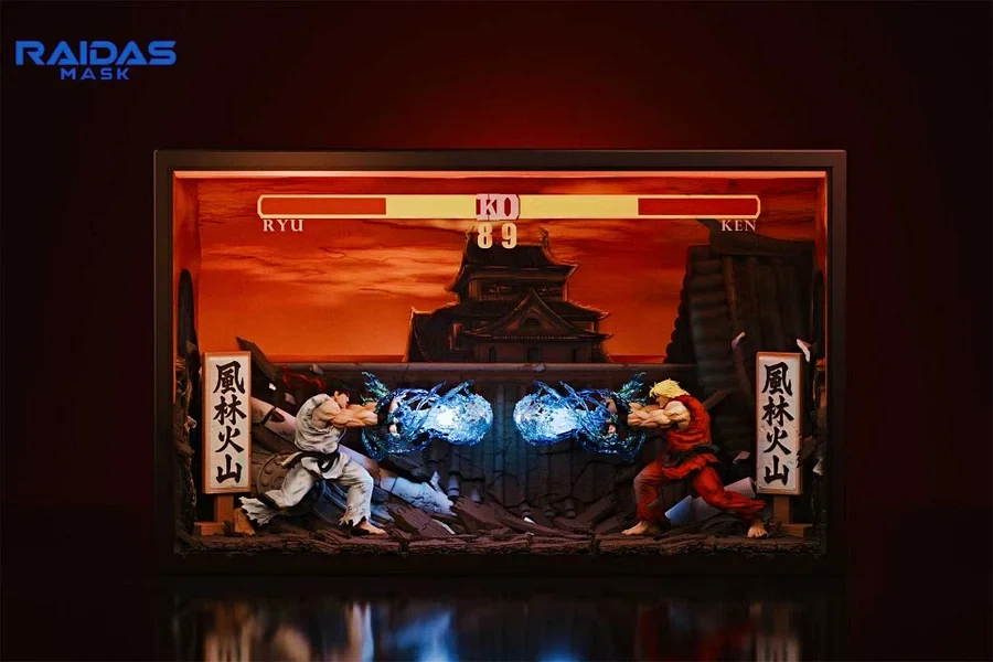 【PRE-ORDER】Raidas Mask Studio - Impact Showdown Ken X Ryu Street Fighter 1/6