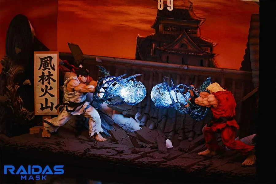 【PRE-ORDER】Raidas Mask Studio - Impact Showdown Ken X Ryu Street Fighter 1/6