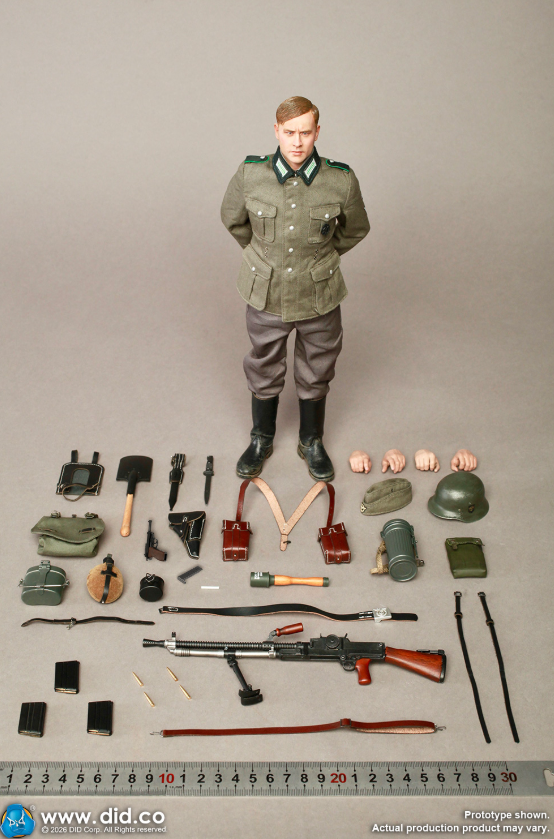 【PRE-ORDER】DID  WW2 German SS Polizei-Division ZB30 Gunner - Friedrich  D80191