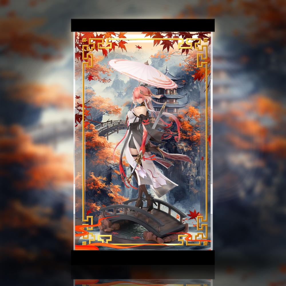 薪火创未Studio 鳴潮 長離 振り返れば傘の向こうにVer. 1/7 フィギュア 専用 展示ケース ZSH350072T   light mode