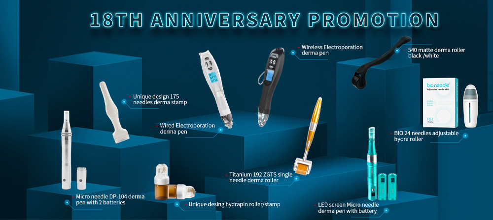 microneedling pen promotion banner by sea heart group