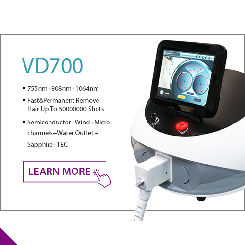 VD700 Professional Portable Laser Hair Removal Machine
