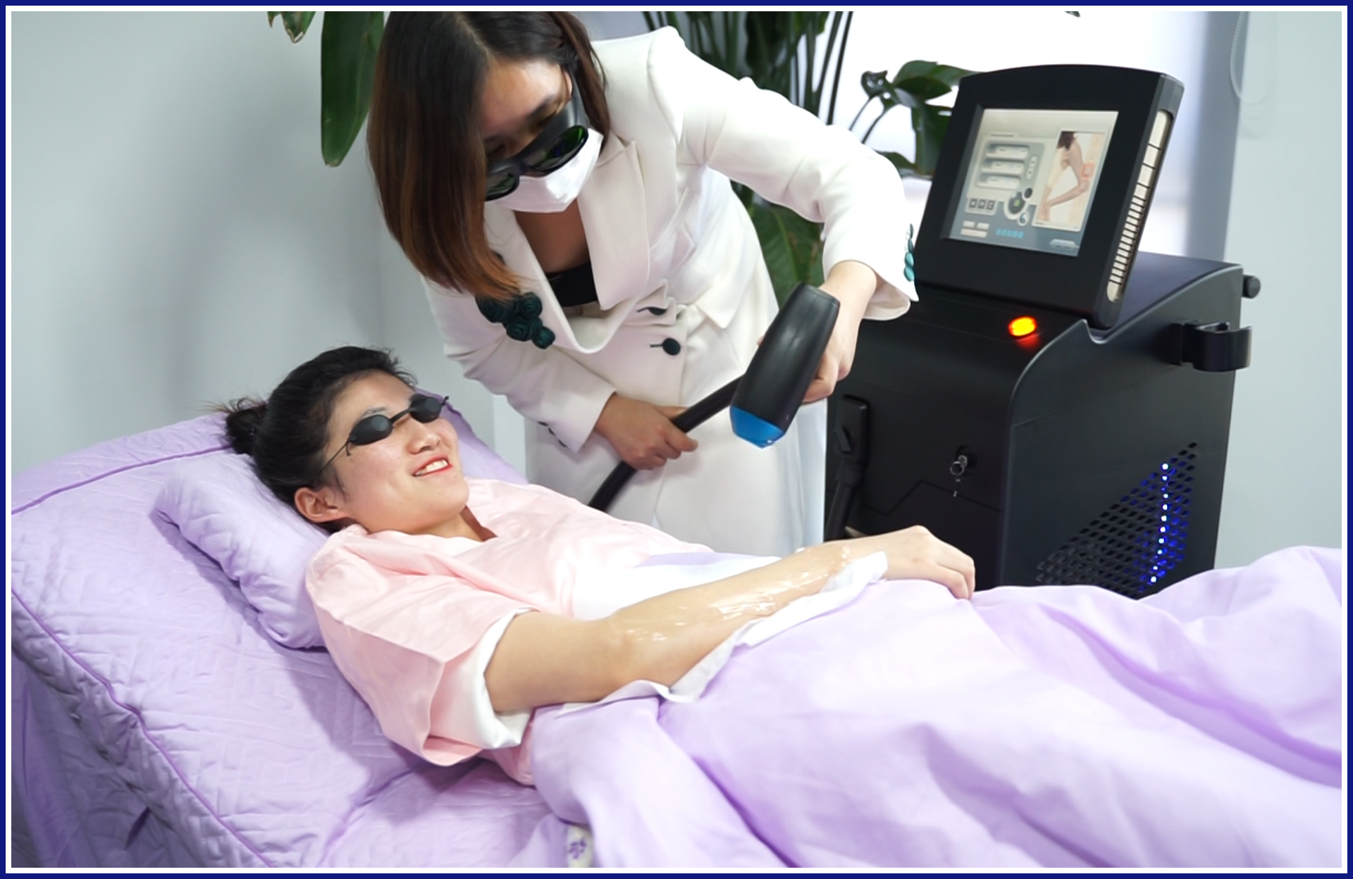 SP808 laser hair removal commercial machine look familiar to you?