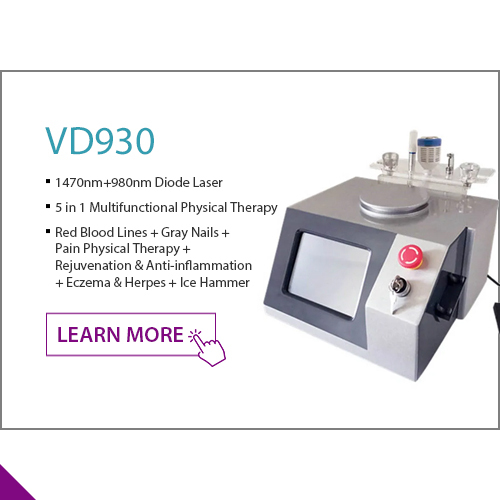 VD930 1470nm+980nm Diode Laser System 1064 Long Pulse Laser