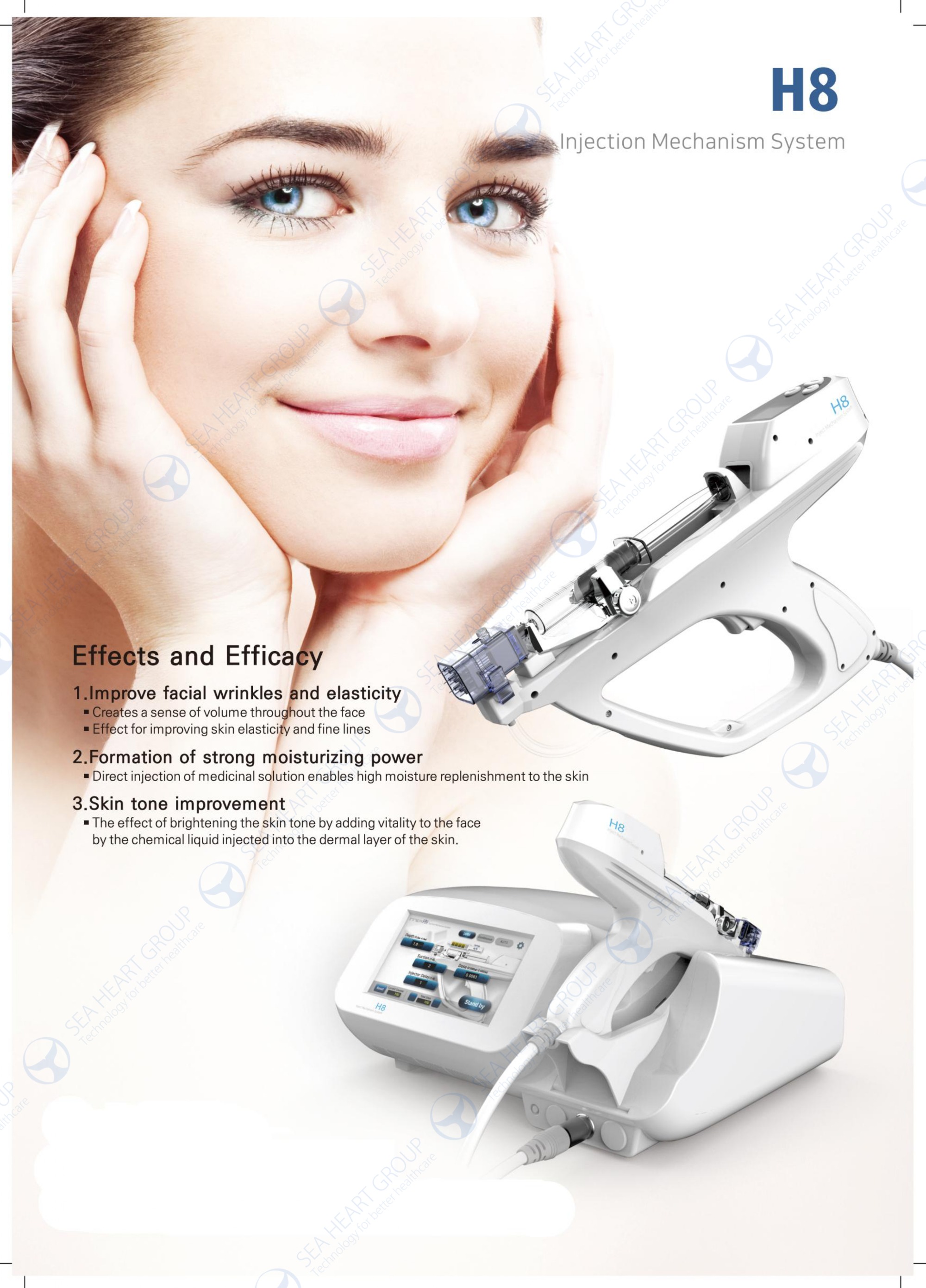 brochure of mesotherapy gun H8