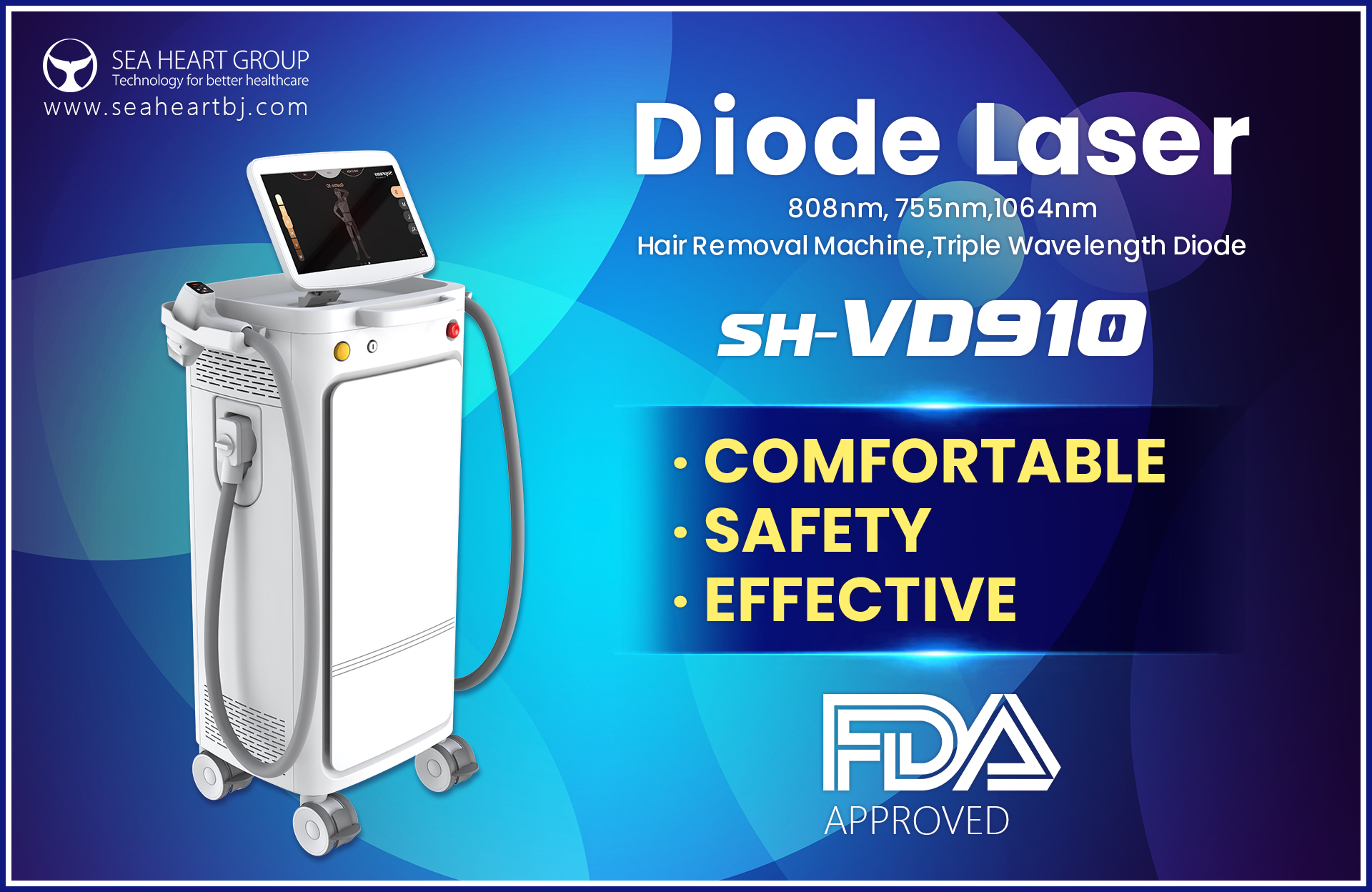SH-VD910 Diode Laser Hair Removal Machine: A Breakthrough in Aesthetic Technology