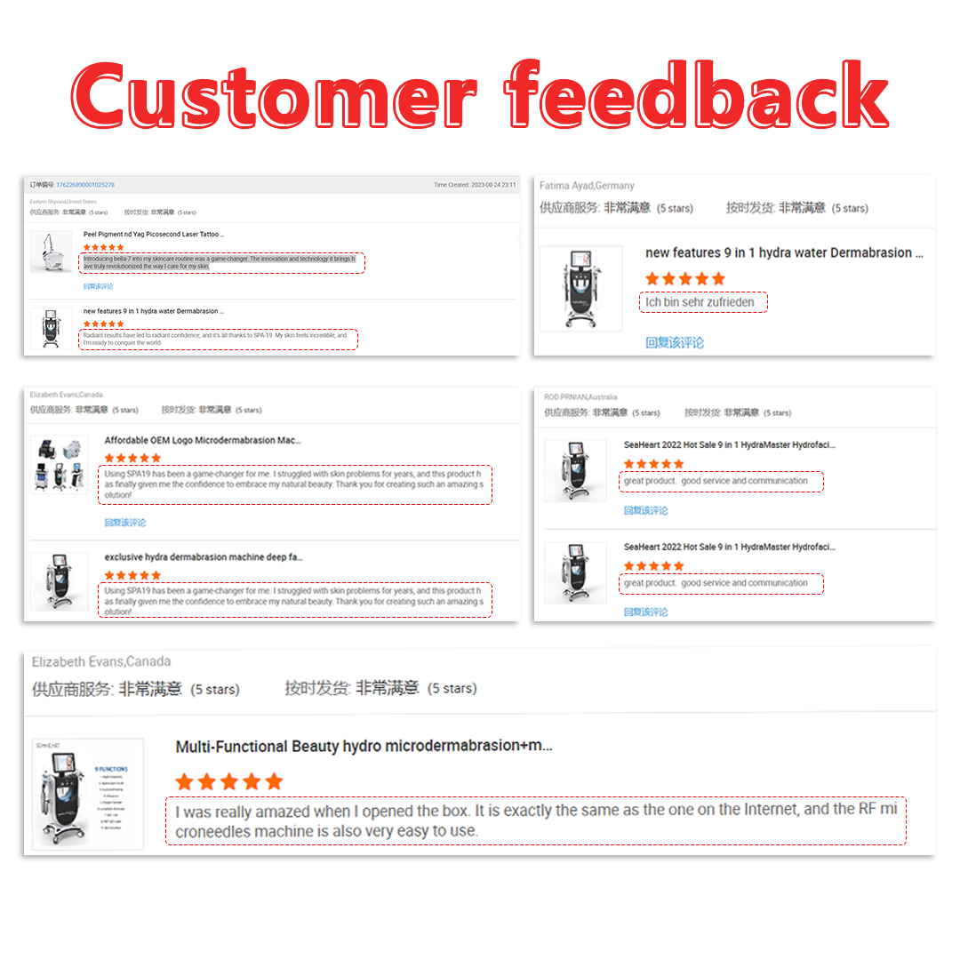 hydra dermabrasion machine cuostomer feedback