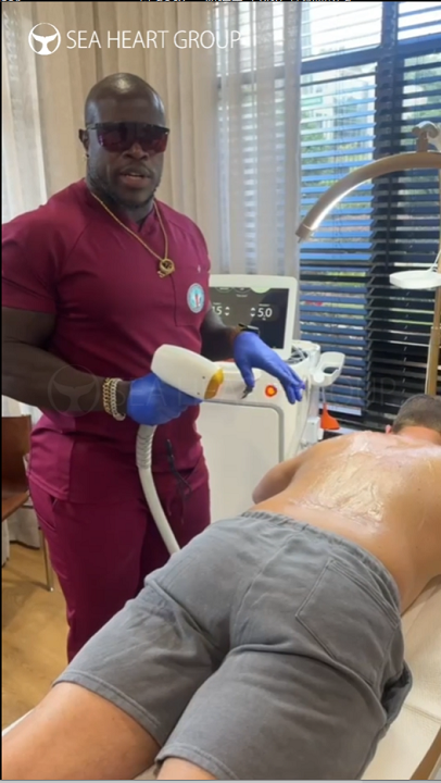 TITANs2K VD910 Laser Hair Removal Machine treatment demo - USA client